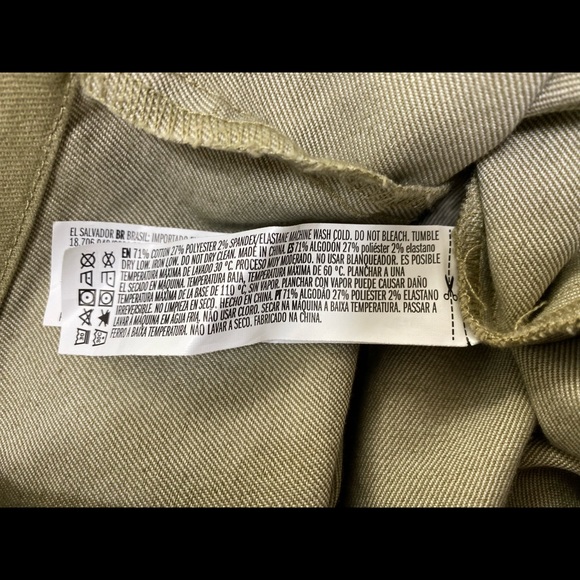 Forever 21 Fitted Khaki Jumper Dress Size Medium Front Buttons - Picture 5 of 6